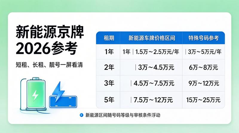 新能源车牌租赁实操指南